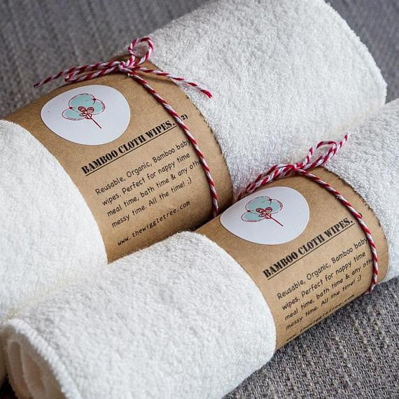 Bamboo Cloth Wipes 5 Pack