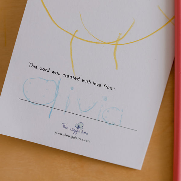 Back of Kids DIY Cards