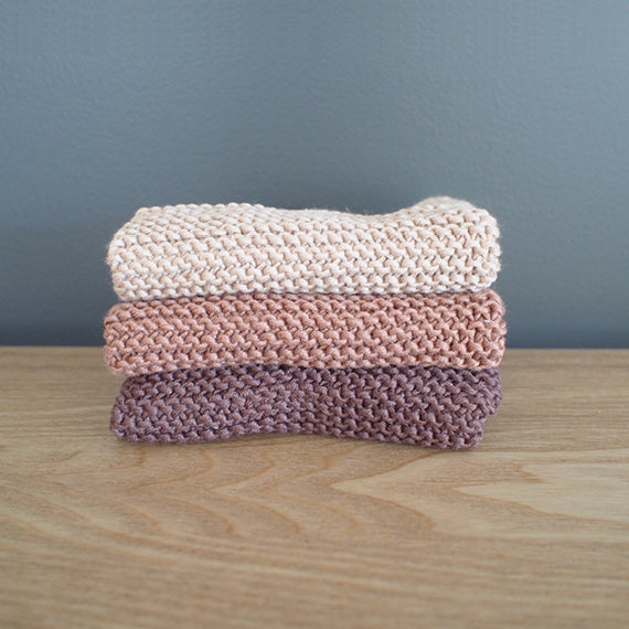 Knitted Washers - 3 Pack