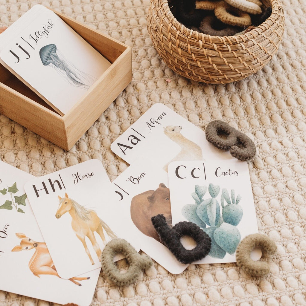 Nature's ABC Alphabet Flashcards by Jo Collier