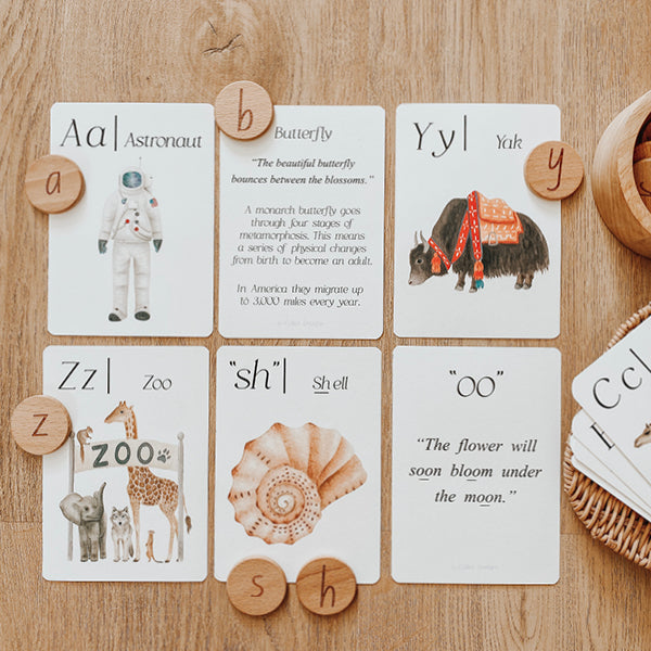 Phonics and Sounds Flashcards for kids