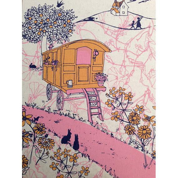 gypsy-caravan-print-design-cushion-cover-by-Kristen-Doran