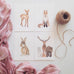 woodland animals nursey art prints flatlay pack by Jo Collier