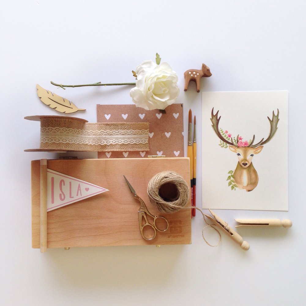 jo-collier-nursery-art-prints-stag-deer-with-decoration-props