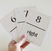 Number Flash cards by Jo Collier